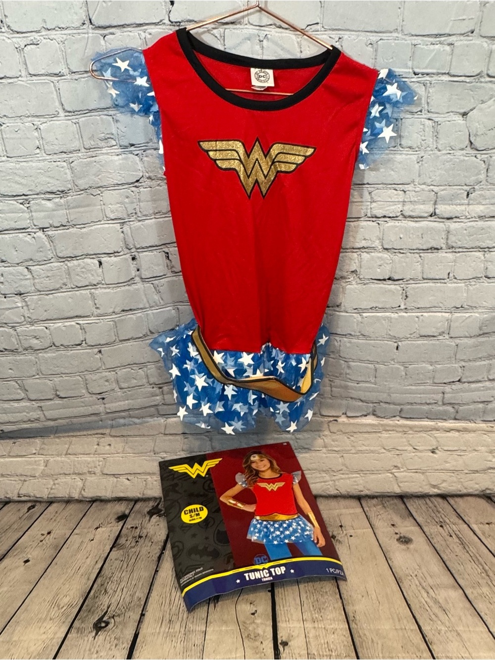 DC Wonder Woman Girl’s Tunic Halloween Costume Shirt